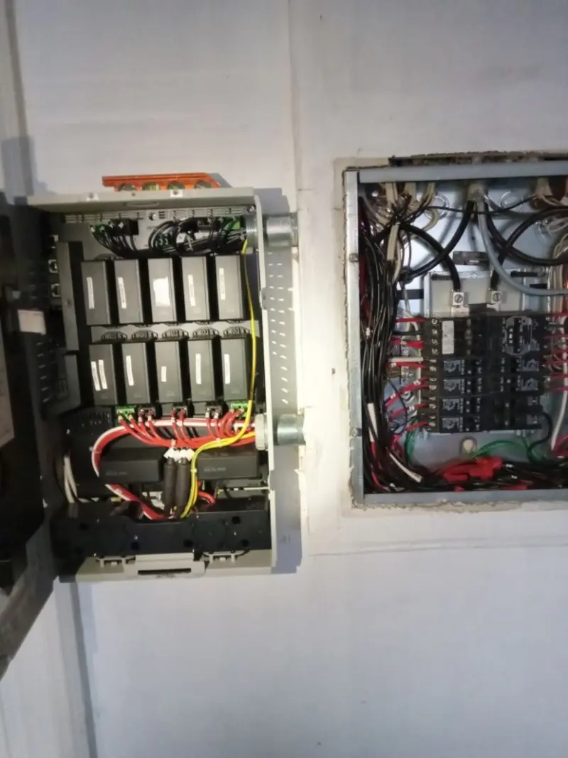 Electrical panel upgrade completed for Security Camera Wiring in Southport
